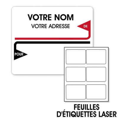Étiquettes adhésives laser personnalisées