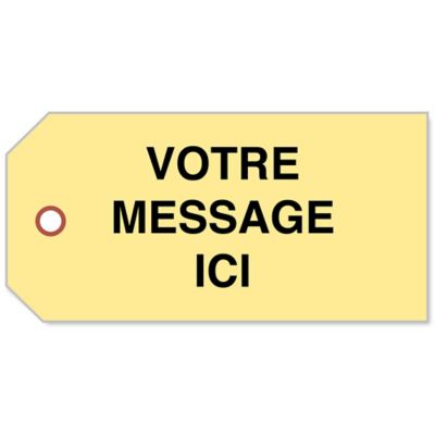 Étiquettes manille à impression personnalisée
