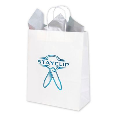 Custom Logo Plastic Shopping Bags with Handle — M2 Retail