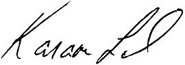 Karam Lal Signature