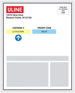 Your customer number is located in the yellow box on the back of your catalog.