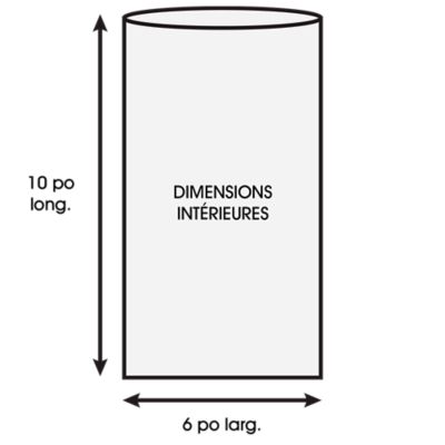 Sacs plats en poly&eacute;thyl&egrave;ne