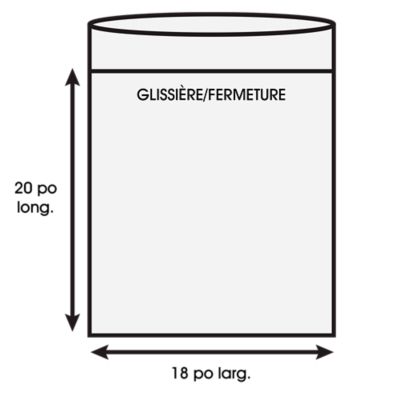 Sacs refermables/refermables avec glissi&egrave;re