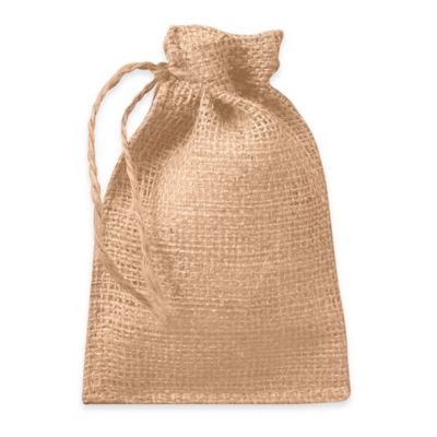 Sacs en toile de jute avec cordon