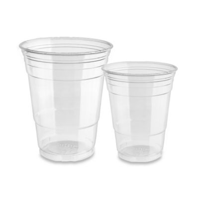 Uline Crystal Clear Plastic Cups - 16 oz