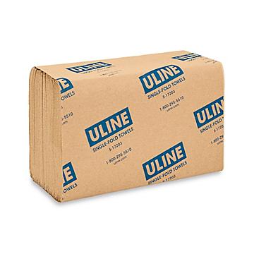 Uline Kraft Single-Fold Towels
