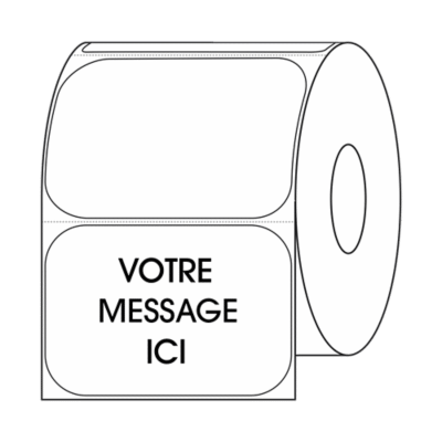 Étiquettes adhésives à impression personnalisée