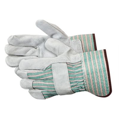 Industrial Leather Palm Safety Cuff Gloves