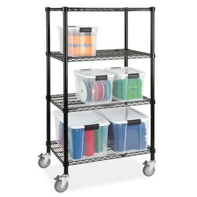 Rayonnage mobile – Noir