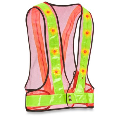 Colored Hi-Vis Safety Vest - White, 2XL/3XL S-22908W-2X - Uline