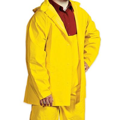 Rain Gear for Men, Yellow Rain Slicker in Stock - ULINE