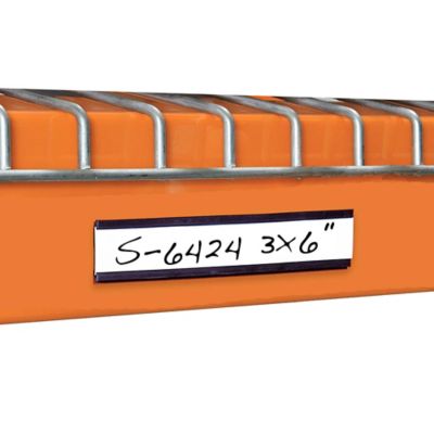 Magnetic Shelf Label Holder - Magnetic Strips with Protective Films -  Labels for Shelf Organization - 1 x 2