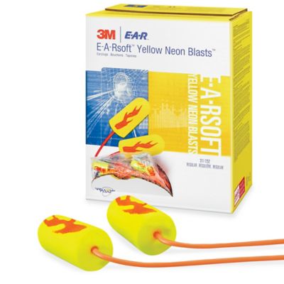 3M E.A.Rsoft™ Yellow Neon Blasts™ Earplugs