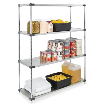 Solid Stainless Steel Shelving