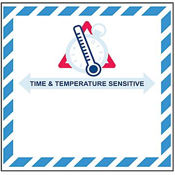 Etiqueta Adhesiva de Hora y Temperatura
