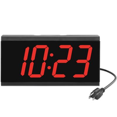 Horloge murale numérique en Stock - ULINE.ca