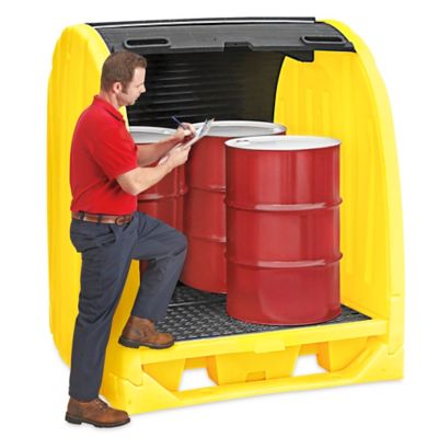 Spill Containment Drum Shed