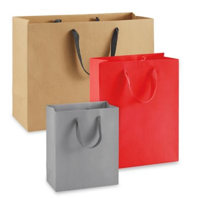 Paper Grocery Bags - 6 x 3 5/8 x 11, #6, White S-8535 - Uline