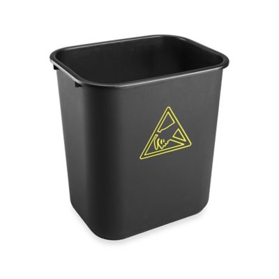 13 Gallon Trash Can, Bathroom Trash Cans, Plastic Trash Cans in Stock -  ULINE - Uline