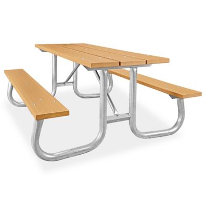 Recycled Plastic Steel Frame Picnic Table
