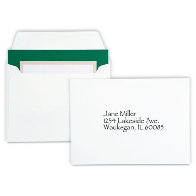 Enveloppes à ouverture latérale pour cartes professionnelles – 3 x 4 1/2  po, transparent S-5940 - Uline