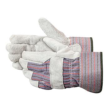 Leather Palm Safety Cuff Gloves
