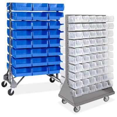 Plastic Shelf Bins - 8 1/2 x 12 x 4, Black S-13398BL - Uline