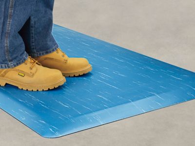 Anti-Fatigue Mat - 3/8 Thick, 2 x 6', Gray - ULINE - H-712GR