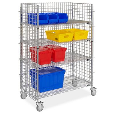 Black Wire Utility Cart - 36 x 24 x 40 H-6604 - Uline