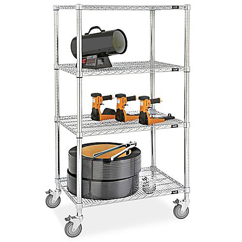 Chrome Mobile Shelving