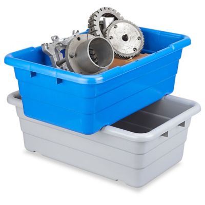 Stack and Nest Container - 16 x 11 x 5, Blue S-14602BLU - Uline