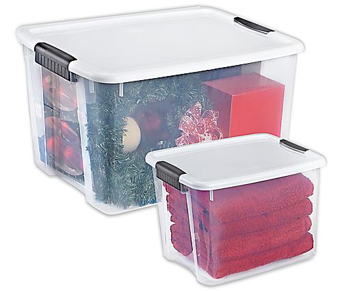 Boîtes de rangement transparentes