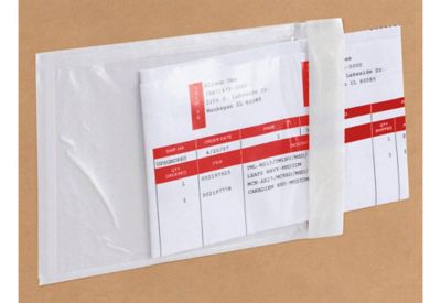 Side Loading Packing List Envelopes