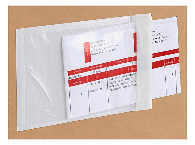 Side Loading Packing List Envelopes