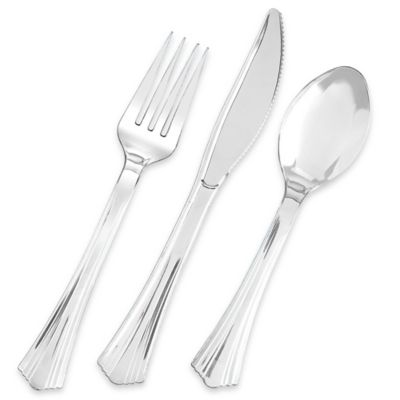 Silver Plastic Utensils