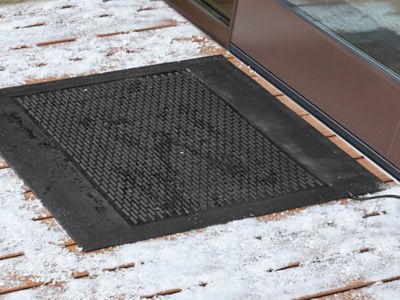 Ribbed Entry Carpet Mat - 3 x 5', Charcoal H-3110GR - Uline