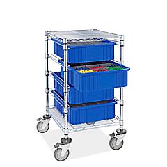 Storage Bin Carts, Rolling Bin Carts in Stock - ULINE - Uline