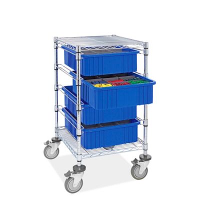 Black Wire Utility Cart - 36 x 24 x 40 H-6604 - Uline