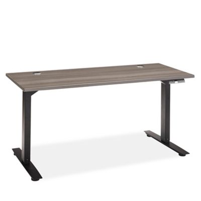 Downtown Office Workstation - 2-Person L-Desk, 120 x 72, Gray H-8248 -  Uline