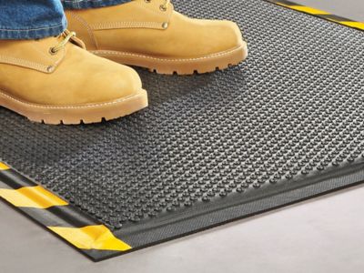 Anti-Fatigue Mat - 3/8 Thick, 4 x 60', Black - ULINE - H-12BL