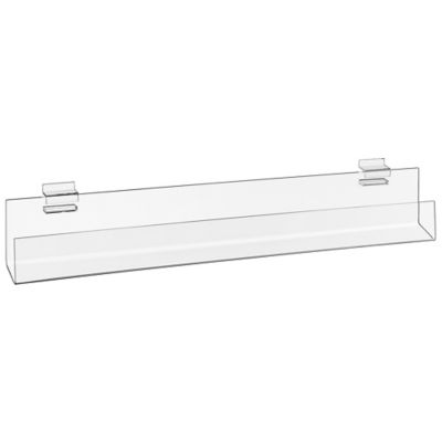 Slatwall Acrylic J-Shelves