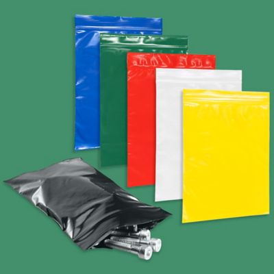 Colored Zip Lock Bags, Black Reclosable Zip Bags in Stock - ULINE