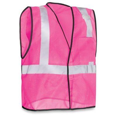 Colored Hi-Vis Safety Vest - White, 2XL/3XL S-22908W-2X - Uline