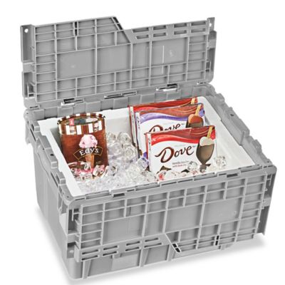 Rubbermaid® Tote Box - 20 x 15 x 5, White S-19500W - Uline