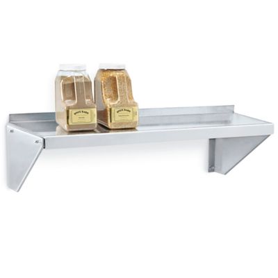 Stainless Wall-Mount Shelving