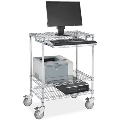 Wire Computer Cart