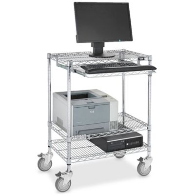 Wire Computer Cart