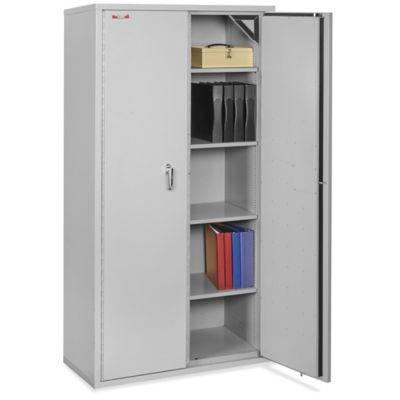 Downtown Storage Cabinet - 2-Shelf, Gray - ULINE - H-6859GR