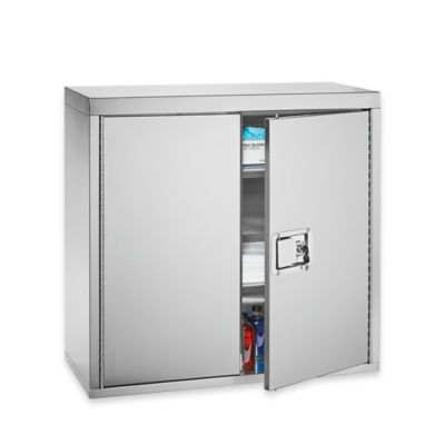 Classic Storage Cabinet - 2-Shelf, Mahogany H-6859MAH - Uline
