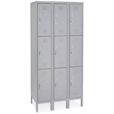 Uline Three Tier Assembled Lockers